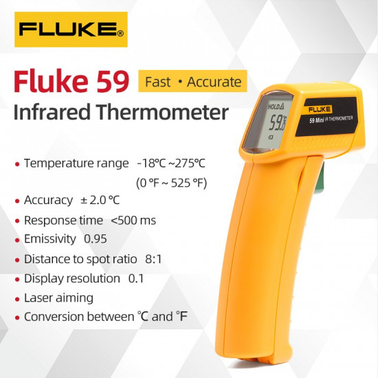 Thermomètre numérique à infrarouge Fluke 59